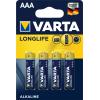 VARTA Batterie 4103101414 Longlife, AAA/LR03, 4 Stück