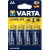 VARTA Batterie 4106101414 Longlife, AA/LR06, 4 Stück