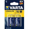 VARTA Batterie 4114101412 Longlife, C/LR14, 2 Stück
