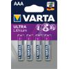 VARTA Lithium 6103301404 AAA/LR03, 4 Stück