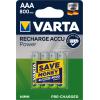 VARTA Batterie Akku 56703101404 AAA/HR03, 800 mAh, 4 Stück