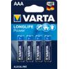 VARTA Batterie Longlife Power 04903 121 414 AAA/LR03, 4 Stück