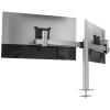 DURABLE Monitor Halterung 508623 für 2 Monitore, Tischklemme