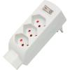 S-ELECTRO Abzweigstecker 85.595.WS weiss, 4xT13, vertikal