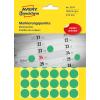 AVERY ZWECKFORM Markierungspunkte 18mm 3376Z grün 1056 Stück