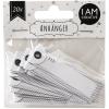 I AM CREATIVE Namens-Anhänger 4087.2 weiss, 20 Stück