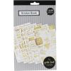 I AM CREATIVE Stickerbook 4087.474 Goldfolie klar, 5 Blatt