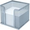 WEDO Zettelbox OFFICE 65754 10x10x10cm Metall silber