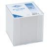 WEDO Zettelbox 9x9cm 270265016 transp. 700Bl. weiss
