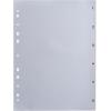 HWB Kunststoff-Register A4 03604.42 transparent 1-6