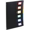 VIQUEL Pultmappe A4 493067 A4 1-6 schwarz/bunt
