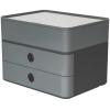 HAN Schubladenbox Allison 1100-19 2 Schubladen grau 26x19.5x19cm