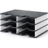 STYRO Ablagesystem Styrodoc 268-0203.09 Duo 6 Fächer schwarz/weiss