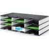 STYRO Ablagesystem Styrodoc 268-0303.09 Trio 9 Fächer schwarz/weiss