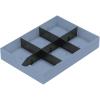 STYRO System-Schublade Styrodoc 268-405.36 mit Unterteilung, taubenblau
