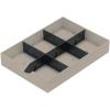 STYRO System-Schublade Styrodoc 268-405.75 mit Unterteilung, taupe