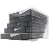 STYRO Styroswingbox light 275-8430.922 transp/anthrazit 5 Schubl.