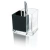 WEDO Stifteköcher EXKLUSIV 606001 12x8.5x10cm Acryl schw./tran.