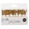 I AM CREATIVE Kerzen, Happy Birthday 6010.906 gold