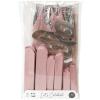 I AM CREATIVE Party Set, rosa, silber 6010.982 8 Stück