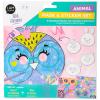 I AM CREATIVE Masken 4220.1 Tieremit Stickers, 18tlg.