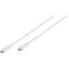 VIVANCO USB 3.1 Typ C Anschlusskabel 45293 E-Mark USB C-St weiss 1m