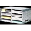 FELLOWES BankersBox Ablegesystem 08750EU grau/weiss 8 Fächer