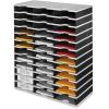 STYRO Ablagesystem styrodoc trio 268-0312.98 grau/schwarz 36 Fächer