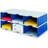 STYRO Ablagesystem Styrodoc Trio 6 268-0322.38 Jumbo 6, blau, grau