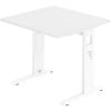 APOLLO Bürotisch ZERO 120x67cm VOS612/W/W weiss/weiss