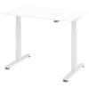 APOLLO Bürotisch ONE 120x67cm VXMST612/W/S weiss/silber, elektrisch