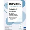 NOVOOO Notizblock weiss A6 694724 kariert 4mm, 70g 5x100 Blatt