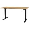 CONTINI Bürotisch ET225E 180x80cm 108176 Eiche/schwarz