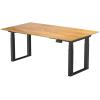 CONTINI Bürotisch ET223Q 160x80cm 109450 Eiche/schwarz