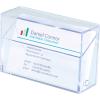 SIGEL Visitenkarten-Box VA110 transp.,für 100 Karten 86x55mm