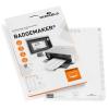 DURABLE Etiketten Badgemaker 145602 weiss, 60x90mm 20Bl./8Stk.