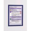 DURABLE Sichtfenster Duraframe 487207 dunkelblau,selbstkleb. 2 Stk.