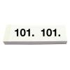 SIMPLEX Garderobenblock Nr. 101-200 13077 weiss 100 Blatt