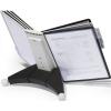 DURABLE Displaysystem SHERPA Table 10 563222 grau/schwarz,10 Sichttafeln A4