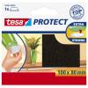 TESA Protect Filzgleiter 100mmx80mm 578910000 braun, zuschneidbar, kratzfest