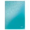 LEITZ Notizbuch WOW A4 46261051 kariert, 90g eisblau