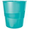 LEITZ Papierkorb WOW 15 Liter 52781051 eisblau