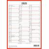 SIMPLEX Wandkalender 2026 4032040.26 6M/1S rot/weiss DE/FR A4 hoch