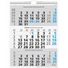 SIMPLEX 3-Monats-Wandkalender 2026 970006.26 3M/1S blau 31x40cm