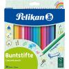PELIKAN Buntstifte dünn dreikant 700122 24 Farben
