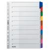 LEITZ Kartonregister A4 4321-00-00 blanko 10-teilig