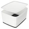 LEITZ MyBox Gross, mit Deckel 18lt 5216-10-95 weiss/schwarz