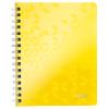 LEITZ Spiralbuch WOW PP A5 4639-00-16 gelb 80 Blatt