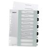 LEITZ Register WOW PP A4 1215-00-00 schwarz/weiss 10-teilig