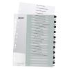LEITZ Register PP WOW A4+ 1217-00-00 schwarz/weiss 20-teilig